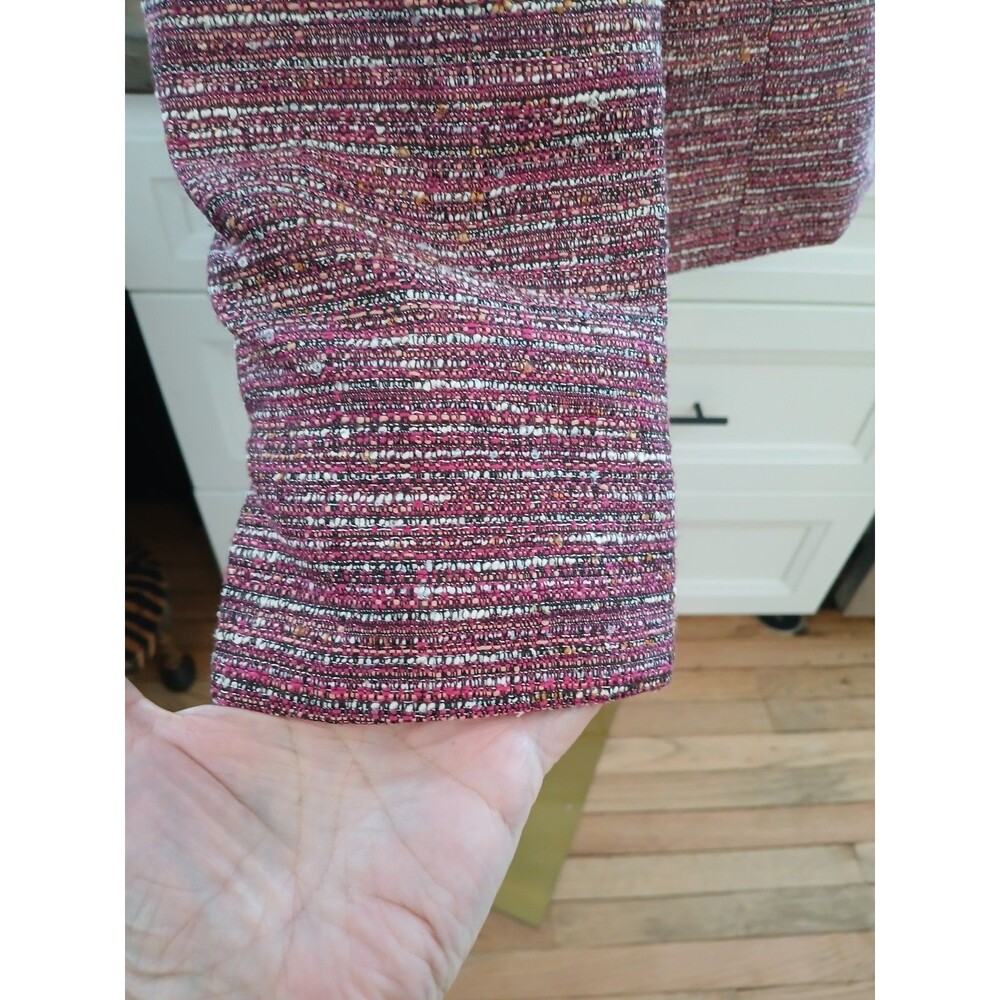 Kasper Separates Blazer Jacket Pink Tweed Women's 8/P Office Career - Picture 6 of 13